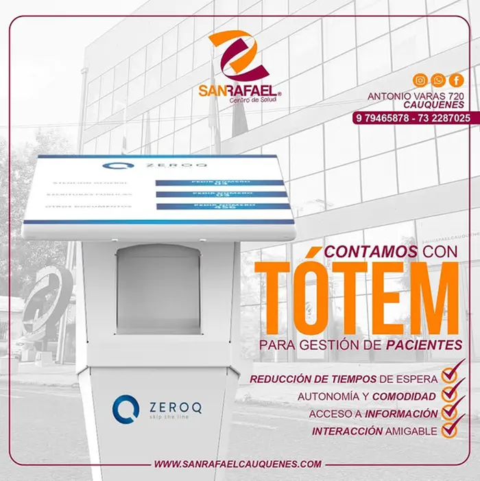 Titular: Tótem de Gestión en el Centro de Salud San Rafael